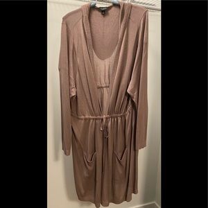 Long tie front cardigan